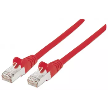 Intellinet Netzwerk-Patchkabel, Cat6A, 1,5 m, Rot, Kupfer, S/FTP, LSOH / LSZH, PVC, RJ45, vergoldete Kontakte, rastnasenfrei, geschützt, Lebenslange Garantie