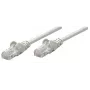 Intellinet Netzwerk-Patchkabel, Cat5e, 0,25 m, Grau, CCA, SF/UTP, PVC, RJ45, vergoldete Kontakte, rastnasenschutz, Knickschutztülle, lebenslange Garantie