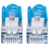 Intellinet Netzwerk-Patchkabel, Cat7-Kabel/Cat6A-Stecker, 0,5 m, Blau, Kupfer, S/FTP, LSOH/LSZH, PVC, RJ45, vergoldete Kontakte, rastnasenlos, geschützt, lebenslange Garantie