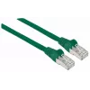 Intellinet Netzwerk-Patchkabel, Cat7-Kabel/Cat6A-Stecker, 1 m, Grün, Kupfer, S/FTP, LSOH/LSZH, PVC, RJ45, vergoldete Kontakte, rastnasenlos, Knickschutz, lebenslange Garantie