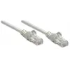Intellinet Netzwerk-Patchkabel, Cat5e, 0,5 m, Grau, CCA, U/UTP, PVC, RJ45, vergoldete Kontakte, rastnasenfrei, Knickschutz, lebenslange Garantie