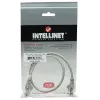 Intellinet Netzwerk-Patchkabel, Cat5e, 0,5 m, Grau, CCA, U/UTP, PVC, RJ45, vergoldete Kontakte, rastnasenfrei, Knickschutz, lebenslange Garantie