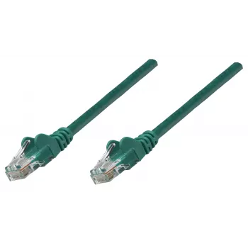 Intellinet Netzwerk-Patchkabel, Cat6, 0,25 m, Grün, Kupfer, S/FTP, LSOH/LSZH, PVC, RJ45, vergoldete Kontakte, Knickschutz, Knickschutzhülle, lebenslange Garantie