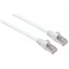 Intellinet Netzwerk-Patchkabel, Cat6, 10m, Weiß, Kupfer, S/FTP, LSOH / LSZH, PVC, RJ45, vergoldete Kontakte, rastnasenschutz, Knickschutz, lebenslange Garantie