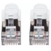 Intellinet Netzwerk-Patchkabel, Cat6, 10m, Weiß, Kupfer, S/FTP, LSOH / LSZH, PVC, RJ45, vergoldete Kontakte, rastnasenschutz, Knickschutz, lebenslange Garantie
