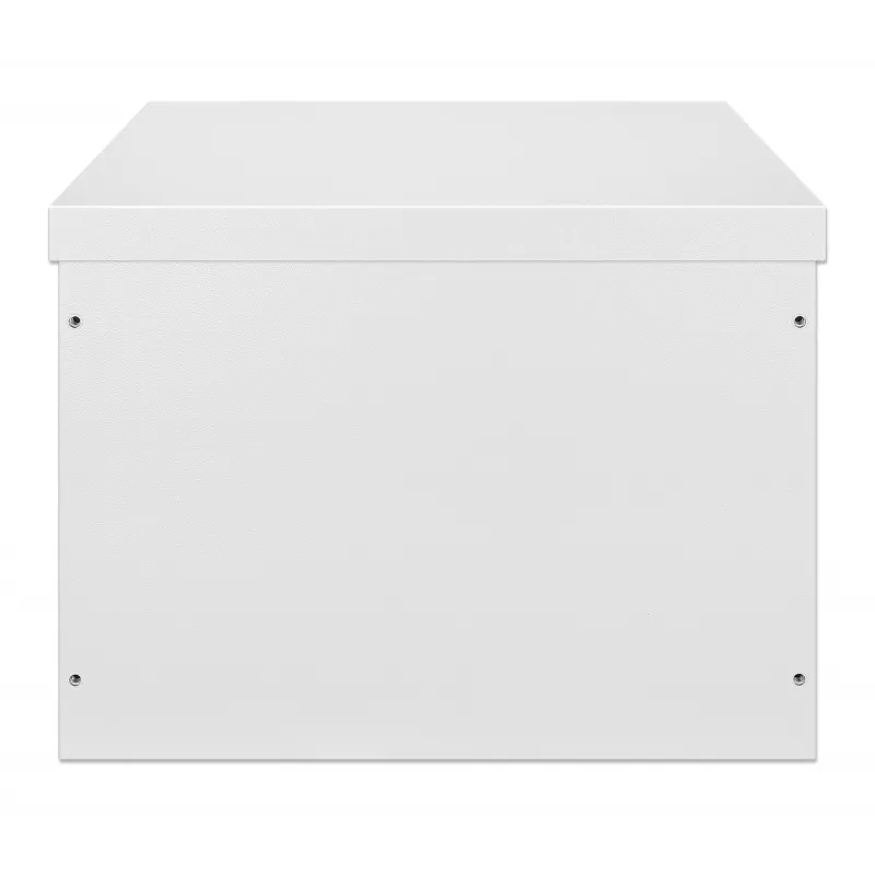 Intellinet Industrial IP55 19 Zoll Wandmontage-Gehäuse mit integrierten Lüftern, 9HE 600 mm Tiefe, auf dem Dach montierte Zwei-Lüfter-Lüftungseinheit, staub- und wasserdichtes Gehäuse, montiert, Hellgrau RAL7035
