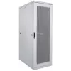 Intellinet 19 Zoll Serverschrank – freistehend, 42 HE, 600 x 1000 mm (B x T), grau, montiert, max. 1500 kg, Mehrpunkt-Türschloss, ein Schloss pro Seitenwand, nutzbare Tiefe 123 bis 773 mm, IP20, Rack, Stahl