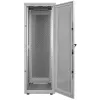 Intellinet 19 Zoll Serverschrank – freistehend, 42 HE, 600 x 1000 mm (B x T), grau, montiert, max. 1500 kg, Mehrpunkt-Türschloss, ein Schloss pro Seitenwand, nutzbare Tiefe 123 bis 773 mm, IP20, Rack, Stahl