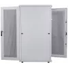 Intellinet 19 Zoll Serverschrank – freistehend, 42 HE, 600 x 1000 mm (B x T), grau, montiert, max. 1500 kg, Mehrpunkt-Türschloss, ein Schloss pro Seitenwand, nutzbare Tiefe 123 bis 773 mm, IP20, Rack, Stahl
