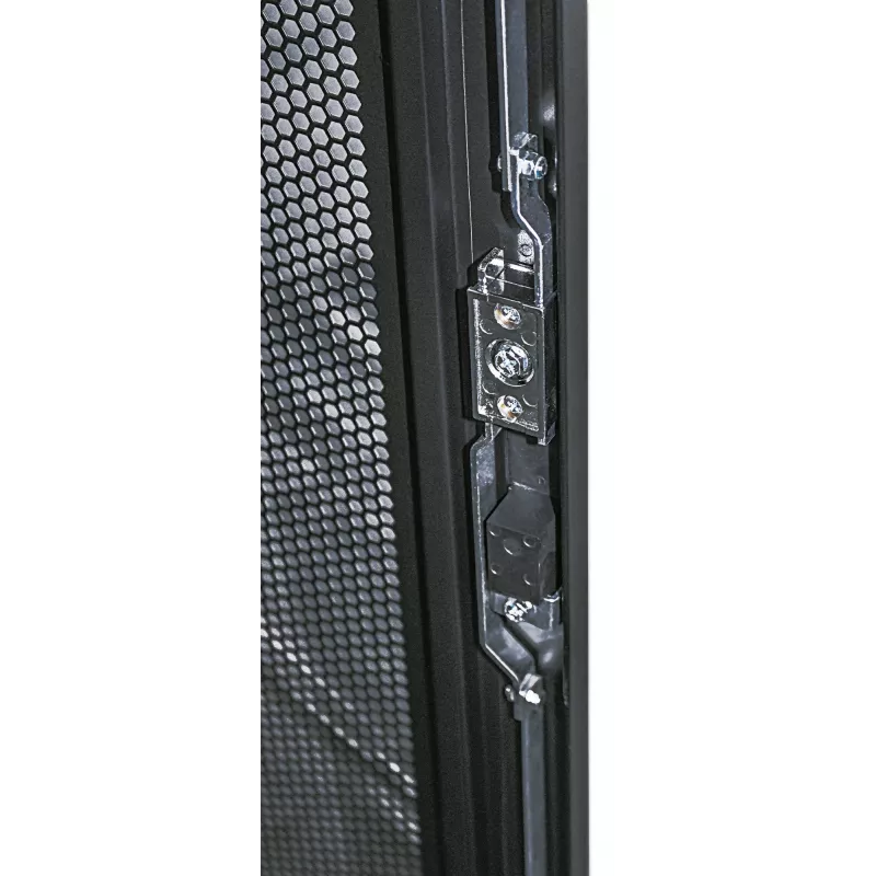Intellinet 19-Zoll Serverschrank – freistehend, 42HE, 800 x 1000 mm (B x T), schwarz, montiert, max. 1500 kg, Mehrpunkt-Türverriegelung, eine Verriegelung pro Seitenwand, nutzbare Tiefe 123 bis 773 mm, IP20, Rack, Stahl