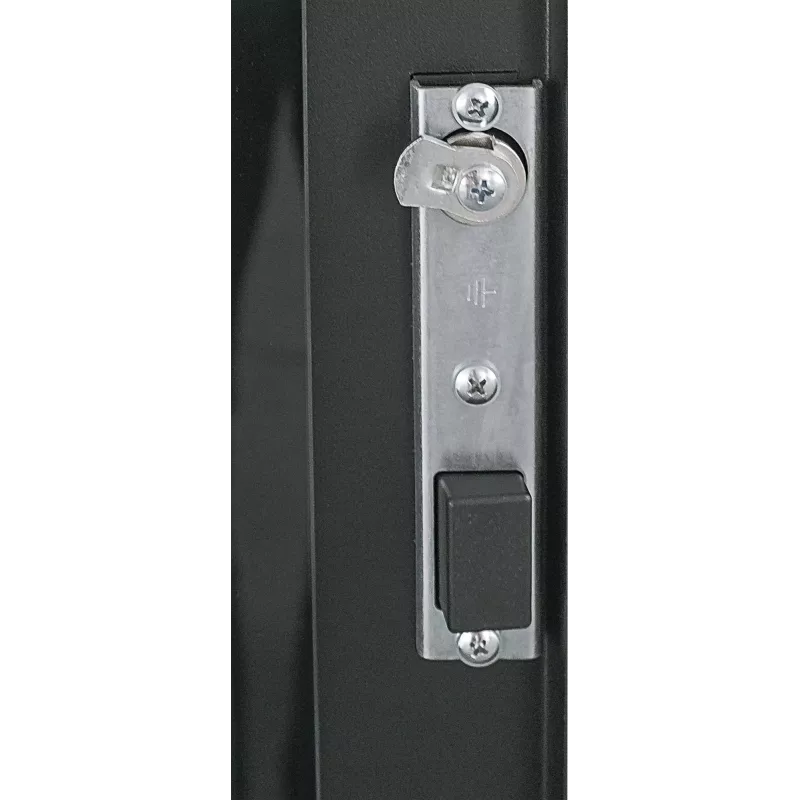 Intellinet 19-Zoll-Netzwerkschrank – freistehend, 42HE, 800x800mm (Breite x Tiefe), Schwarz, Flatpack, max. 1500kg, Mehrpunkt-Türverriegelung, ein Schloss pro Seitenwand, nutzbare Tiefe 123 bis 573mm, IP20, Rack, Stahl