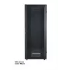 Intellinet 19-Zoll-Netzwerkschrank – freistehend (Premium), 32U, 600x800mm (Breite x Tiefe), Grau, Flatpack, max. 2000 kg, mehrpunktverriegelbare Tür, geteilte Seitenwände (zwei Schlösser pro Seite), nutzbare Tiefe 129 bis 629 mm, Schutzart IP20, Rack, Aluminium