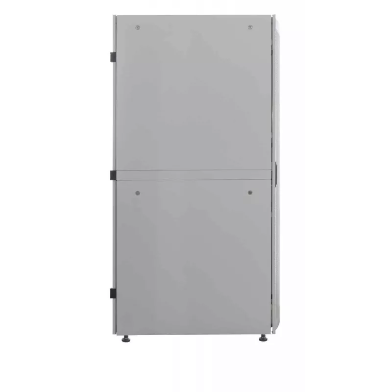 Intellinet 19-Zoll-Serverschrank – freistehend (Premium), 26U, 600 x 1000 mm (B x T), Grau, montiert, max. 2000 kg, Mehrpunkt-Türverriegelung, geteilte Seitenwände (zwei Schlösser pro Seite), nutzbare Tiefe 129 – 829 mm, IP20, Rack, Aluminium