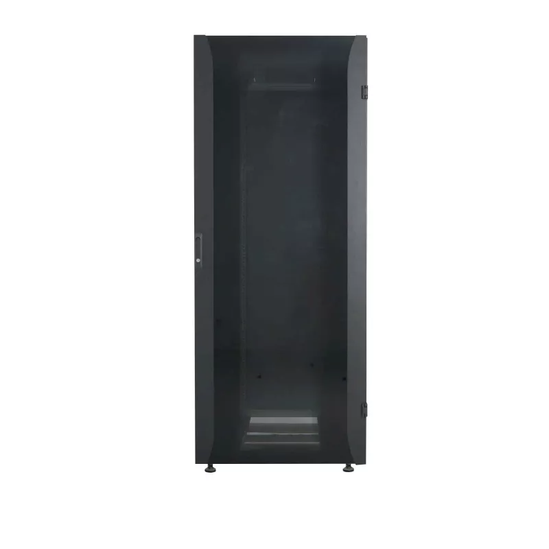 Intellinet 19-Zoll-Netzwerkschrank – Freistehend (Premium), 22HE, 600 x 800 mm (Breite x Tiefe), Grau, montiert, max. 2000 kg, Mehrpunkt-Türschloss, geteilte Seitenwände (zwei Schlösser pro Seite), nutzbare Tiefe 129 bis 629 mm, IP20-zertifiziert, Rack, Aluminium