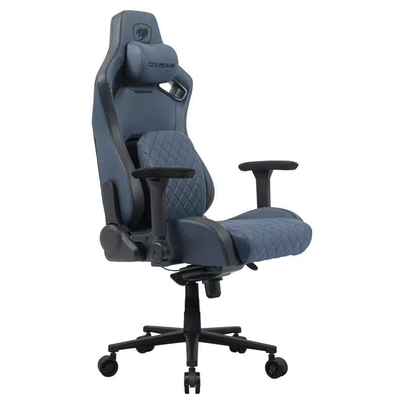 Universal-Gaming-Stuhl Cougar CGR-DSF-BUB — gepolsterter Sitz, max. Belastung 150 kg, B760 x T690 x H1295 mm, navy