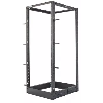 Intellinet 19 Zoll Netzwerk-Rack – Open Frame (4-Post), 26HE, Schwarz, Flachverpackung, max. 360 kg