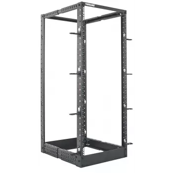 Intellinet 19 Zoll Netzwerk-Rack – Open Frame (4-Post), 26HE, Schwarz, Flachverpackung, max. 360 kg
