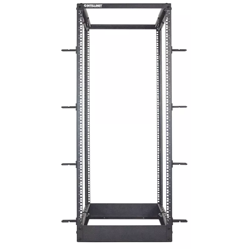 Intellinet 19 Zoll Netzwerk-Rack – Open Frame (4-Post), 26HE, Schwarz, Flachverpackung, max. 360 kg