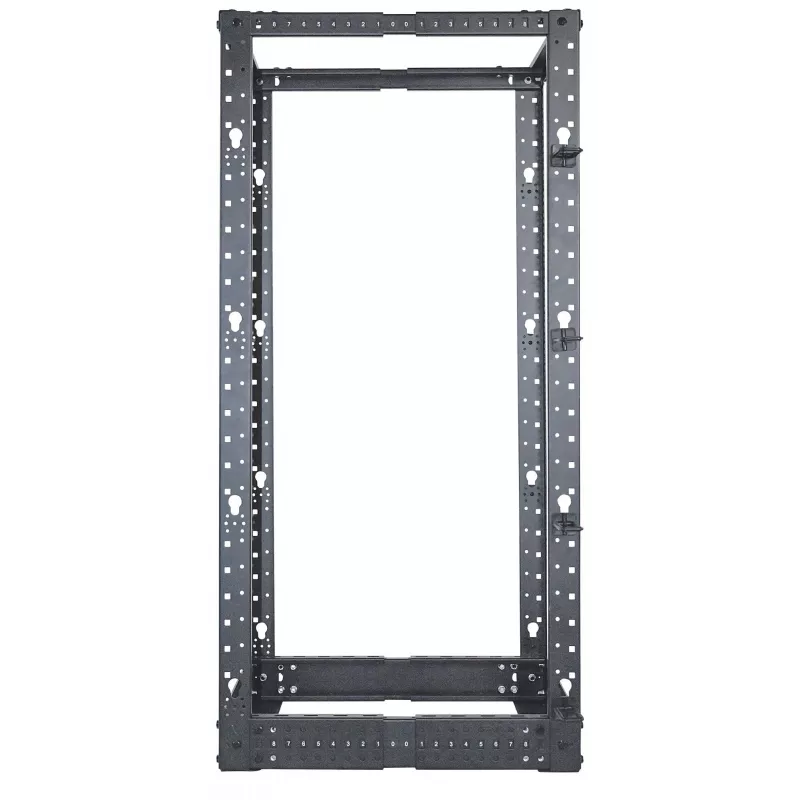 Intellinet 19 Zoll Netzwerk-Rack – Open Frame (4-Post), 26HE, Schwarz, Flachverpackung, max. 360 kg