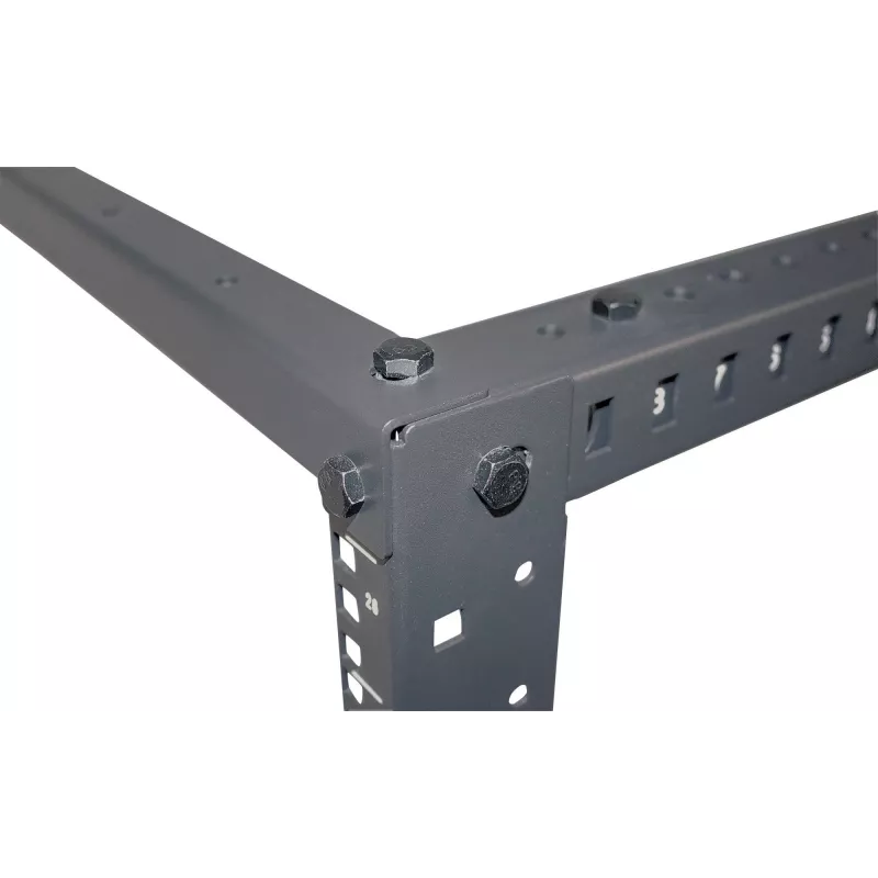 Intellinet 19 Zoll Netzwerk-Rack – Open Frame (4-Post), 26HE, Schwarz, Flachverpackung, max. 360 kg
