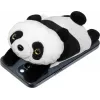 Wallet LAUT MAGMOJI — MagSafe-kompatible Brieftasche mit Panda-Design, ABS/Plüsch/Stoff/Metall/Nylon, Schwarz & Weiß