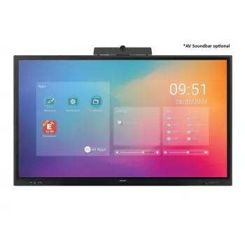 Sharp PN-LC862 Digital-Signage-Flachbildschirm 2,18 m (86 Zoll) LCD WLAN 450 cd/m² 4K Ultra HD Schwarz Touchscreen integrierter Prozessor Android 11 16/7