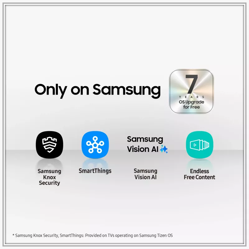 Smart TV Samsung QE43QN90FAT 43 Zoll (109,2 cm) Neo QLED 4K Ultra HD, Wi‑Fi, DVB-T2/C/S2, Schwarz
