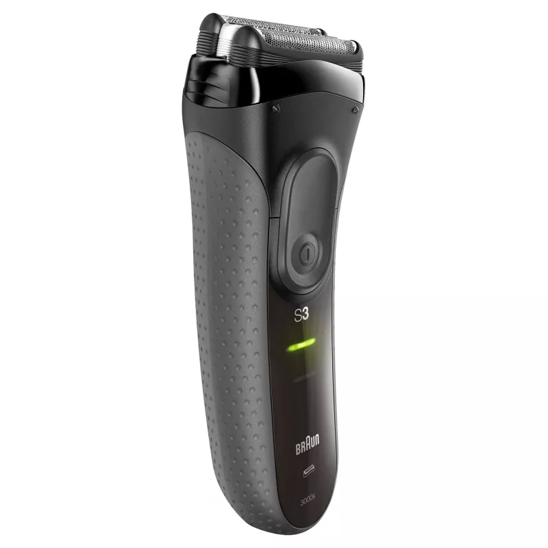 Braun Series 3 Series 3000 Rasierer, Folienrasierer, Schwarz, 2 SensoFoil, LED, Betrieb, Netz/Batterie