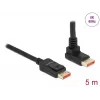 DisplayPort-Kabel DeLOCK 87057 8K 60Hz 5m Stecker auf Stecker 90° abgewinkelt