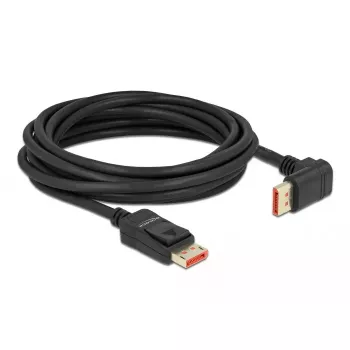 DisplayPort-Kabel DeLOCK 87057 8K 60Hz 5m Stecker auf Stecker 90° abgewinkelt