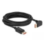 DisplayPort-Kabel DeLOCK 87057 8K 60Hz 5m Stecker auf Stecker 90° abgewinkelt