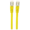Intellinet Netzwerk-Patchkabel, Cat7-Kabel/Cat6A-Stecker, 0,5 m, Gelb, Kupfer, S/FTP, LSOH / LSZH, PVC, RJ45, vergoldete Kontakte, rastnasenschutzlos, vergossen, lebenslange Garantie