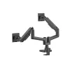 Equip 17-35 Zoll Heavy-Duty Dual-Monitor-Tischhalterung, Schwarz