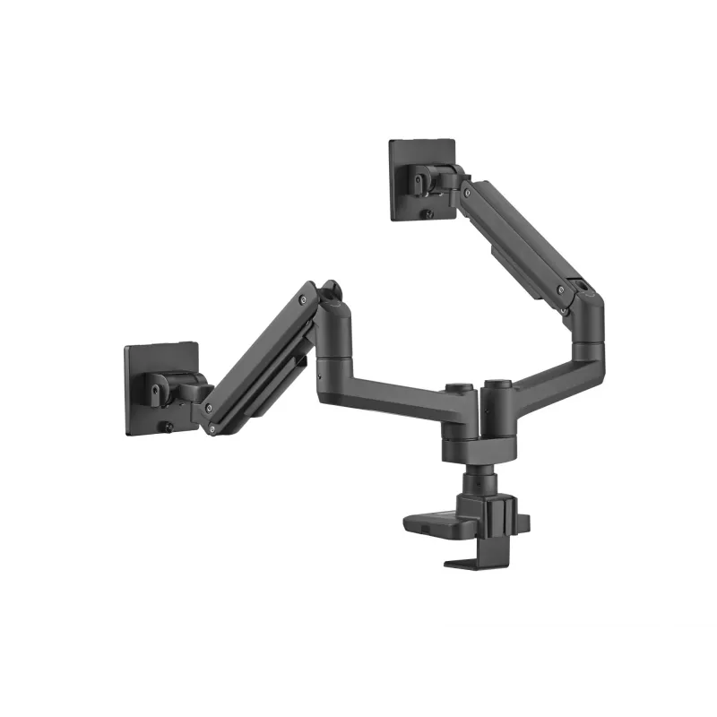Equip 17-35 Zoll Heavy-Duty Dual-Monitor-Tischhalterung, Schwarz
