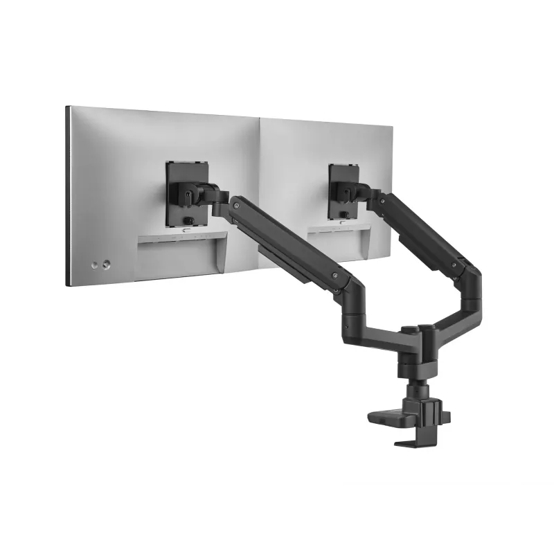 Equip 17-35 Zoll Heavy-Duty Dual-Monitor-Tischhalterung, Schwarz