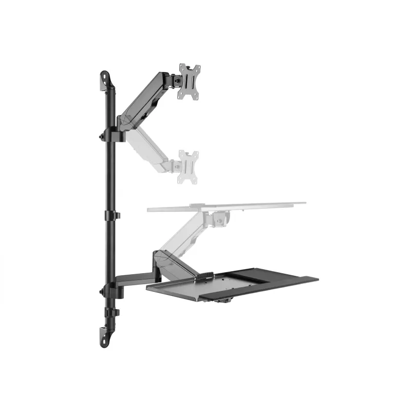 Equip Wandmontierte Workstation für einen Monitor 17 Zoll – 32 Zoll