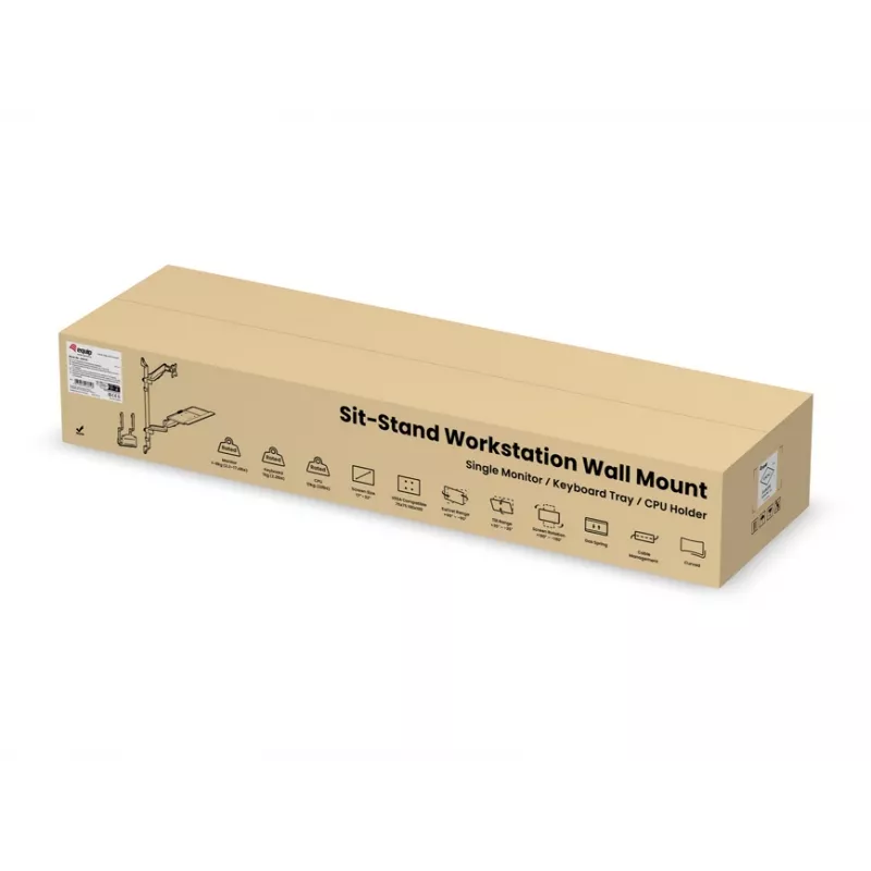 Equip Wandmontierte Workstation für einen Monitor 17 Zoll – 32 Zoll