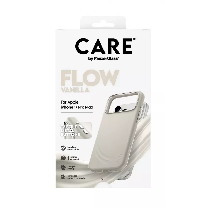 Cover PanzerGlass CARE by ® Feature FLOW Case Vanilla w. MagSafe iPhone 17 Pro Max