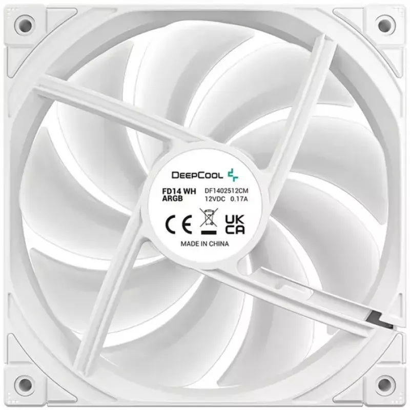 Kühlungslüfter DeepCool FD14 ARGB Weiß 140mm 3in1 — 140 mm, ARGB, weiß, 3er-Pack