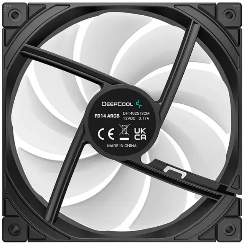 Gehäuselüfter DeepCool FD14 ARGB 140mm Schwarz 140x140x25