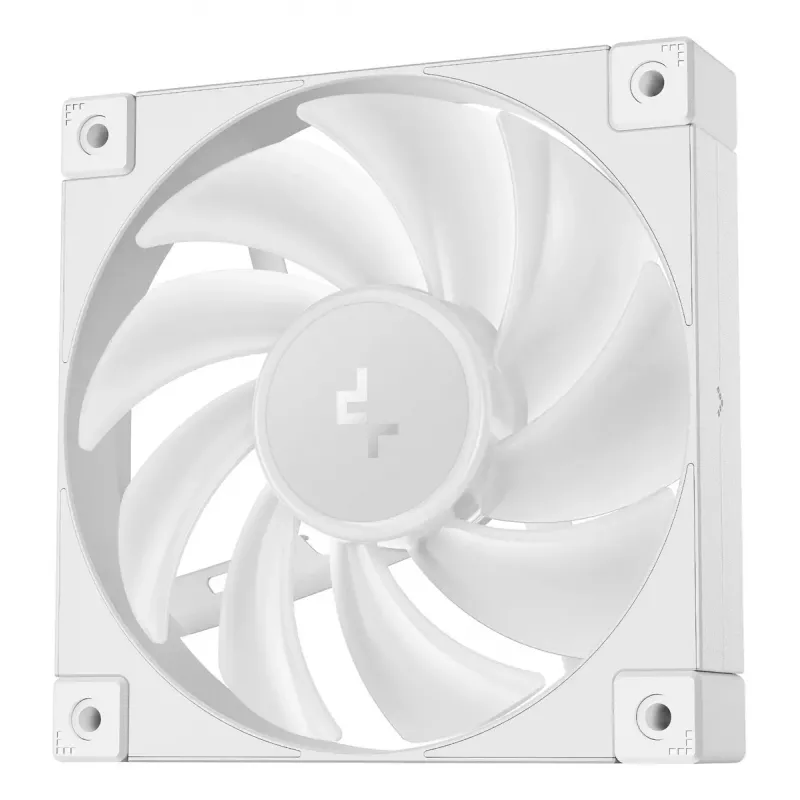 12 cm DeepCool FD12 ARGB Computer-Gehäuselüfter, weiß, 400–2050 RPM, hydraulisches Lager