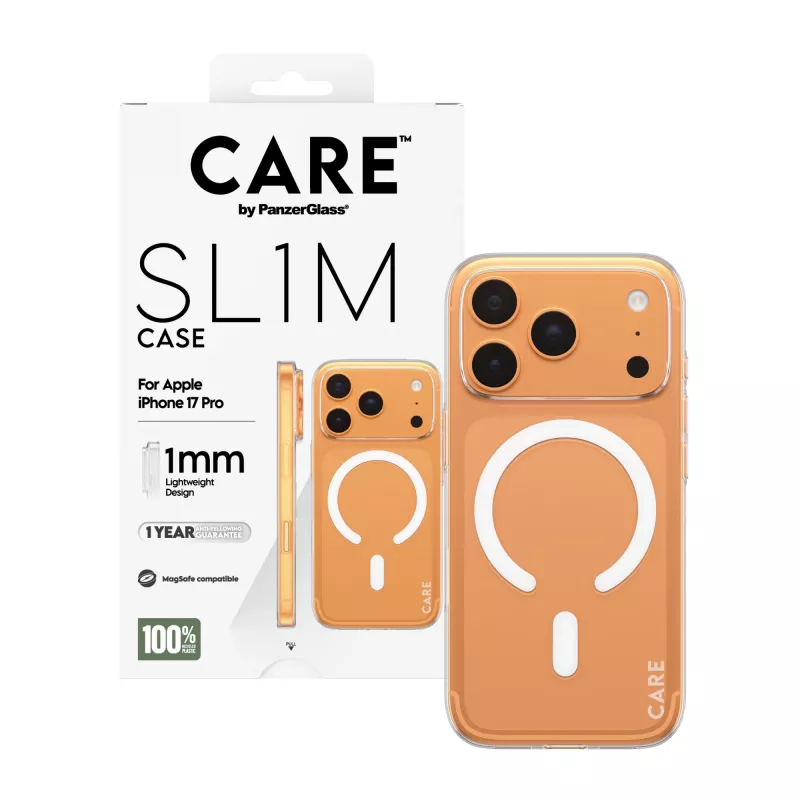 PanzerGlass CARE SL1M Transparente MagSafe Hülle für iPhone 17 Pro