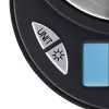 Elektrische Küchenwaage Xavax Jewel Schwarz Oval — max. 0,5 kg, Genauigkeit 0,1 g, CR2032-Batterie, 130×100×15 mm