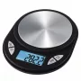 Elektrische Küchenwaage Xavax Jewel Schwarz Oval — max. 0,5 kg, Genauigkeit 0,1 g, CR2032-Batterie, 130×100×15 mm