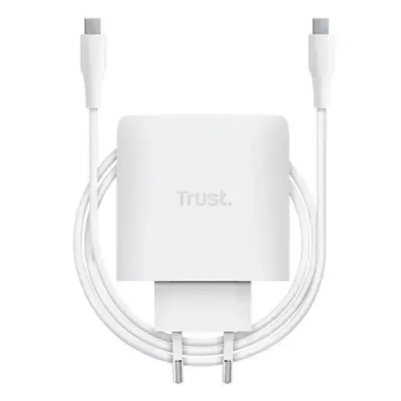 Ladegerät Trust Maxo 65W USB-C GaN Ladegerät Indoor AC Laptop Smartphone Tablet