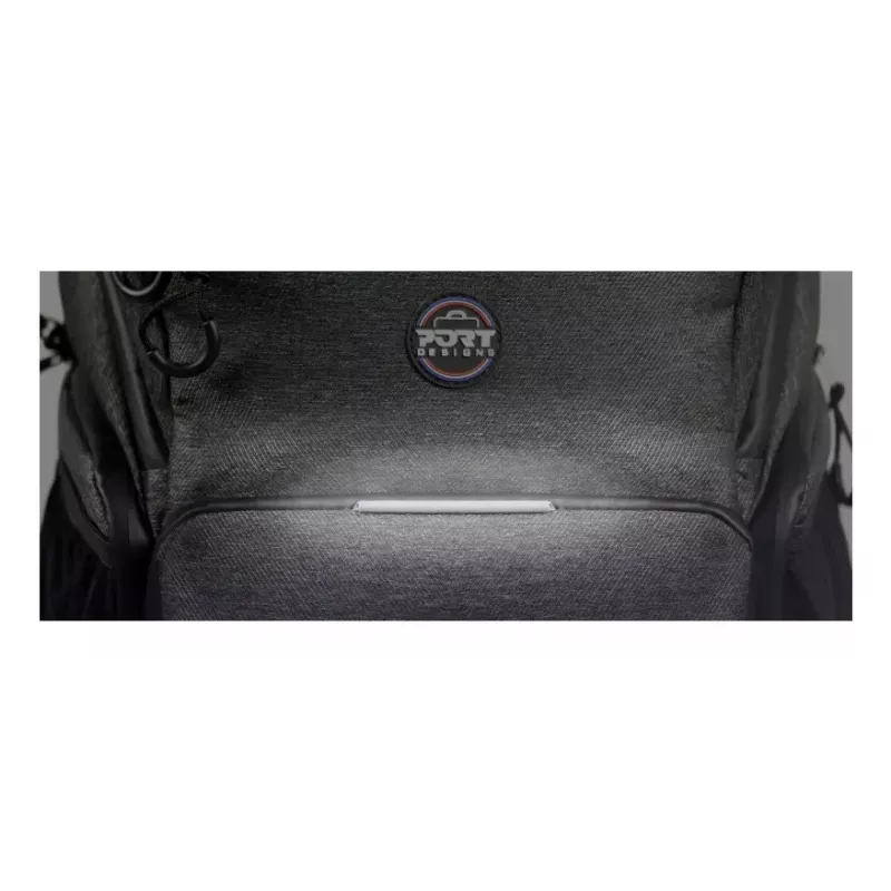 Backpack Port Designs Montreal für 40,6 cm (16 Zoll) Laptops — Polyester, Schwarz/Grau
