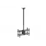 Deckenhalterung Dual Rücken-an-Rücken für 43 Zoll–86 Zoll Bildschirme EQUIP, Neigung -20–5°, Schwenkbereich ±180°, VESA 200x200–600x400, max. Belastung 100 kg, schwarz
