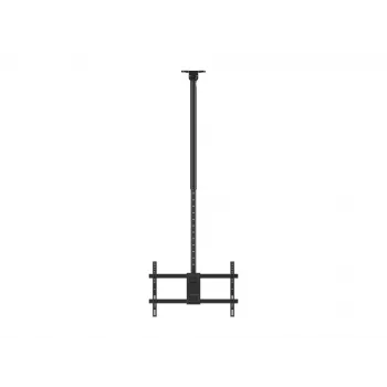 Deckenhalterung Dual Rücken-an-Rücken für 43 Zoll–86 Zoll Bildschirme EQUIP, Neigung -20–5°, Schwenkbereich ±180°, VESA 200x200–600x400, max. Belastung 100 kg, schwarz