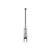 Deckenhalterung Dual Rücken-an-Rücken für 43 Zoll–86 Zoll Bildschirme EQUIP, Neigung -20–5°, Schwenkbereich ±180°, VESA 200x200–600x400, max. Belastung 100 kg, schwarz