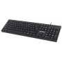 Manhattan Tastatur USB Kabelgebunden, Schwarz, Tasten in voller Größe, Kabel 1,5 m, USB-A-Anschluss, Plug and Play, Drei Jahre Garantie
